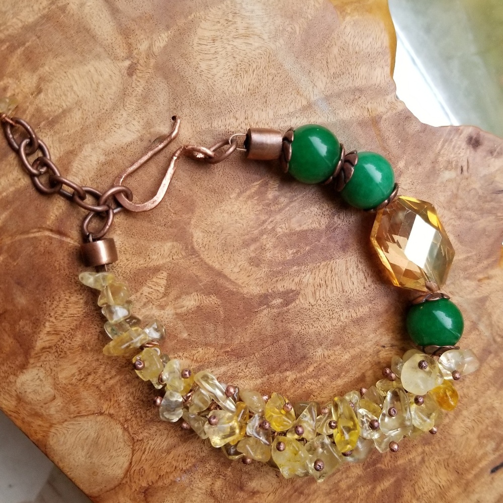 Handcrafted beaded bracelet